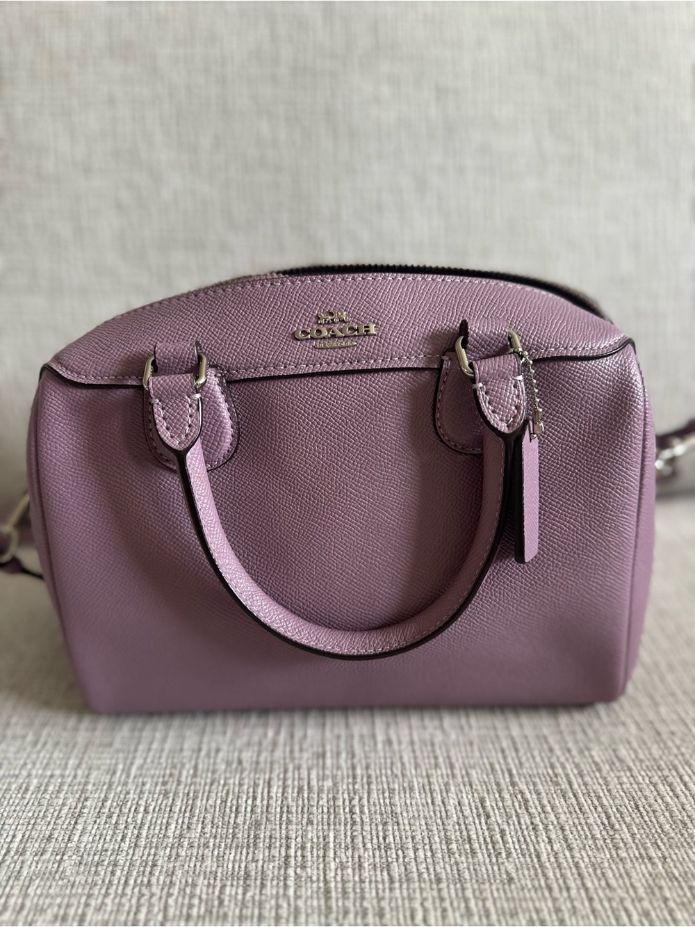 Leather Mini Bennett Satchel Bag – Jasmine Purple
